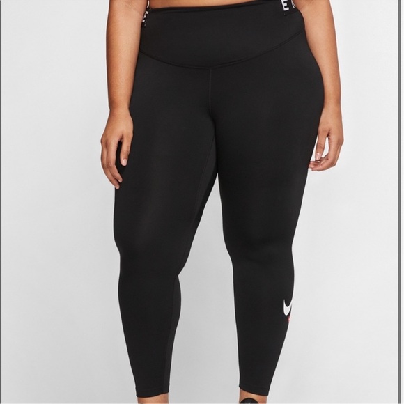 NWT Nike Pro THE NIKE ONE Tight Fit Calf logo leggings Size 3x - Picture 2 of 16